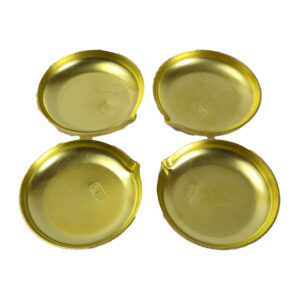 Brass Round Diyas 4 Pcs